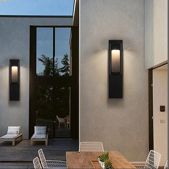 Verthara IP67 Waterproof LED Outdoor Wall Light With Motion Sensor – Aluminium - Black/Bronze - Modern Design - Energy Efficient - 12W