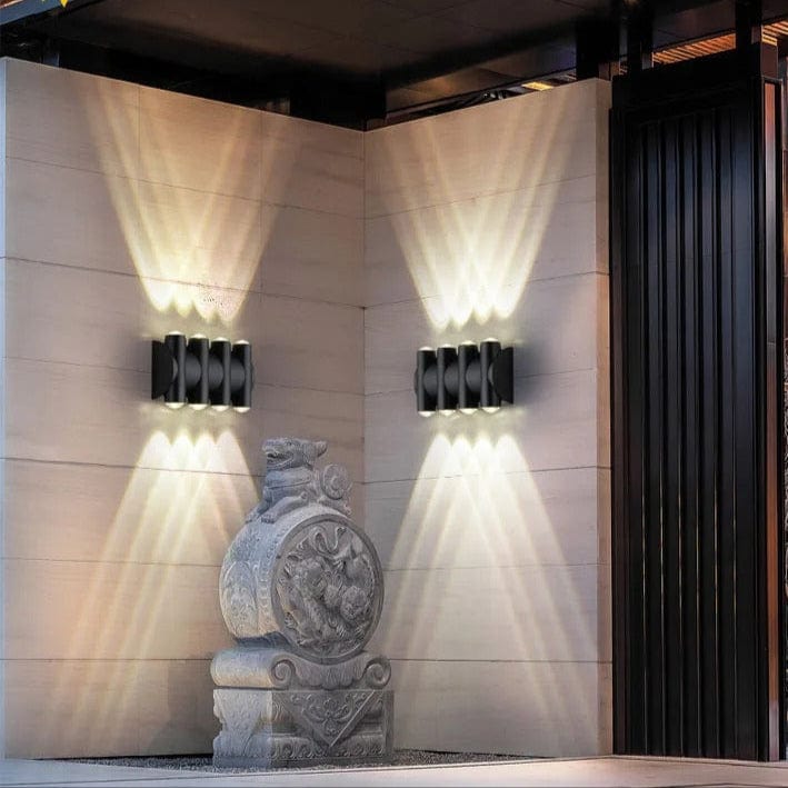 Verthara IP68 Waterproof LED Outdoor Wall Lantern – Durable Aluminum Exterior Wall Light for Garden and Porch, Versatile Size Options