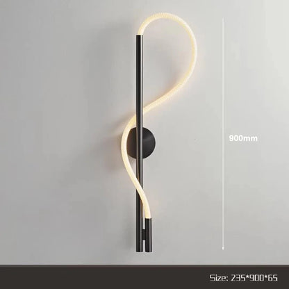 Verthara Italian Modern Minimalist Linear Pendant Light - Stainless Steel and Silicone Ceiling Fixture for Kitchen and Bar C / Warm White