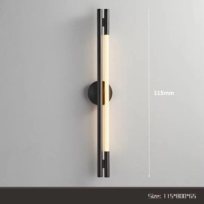 Verthara Italian Modern Minimalist Linear Pendant Light - Stainless Steel and Silicone Ceiling Fixture for Kitchen and Bar B / Warm White