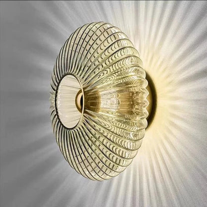 Verthara LED Glass Wall Sconce Smoke Grey / Warm white