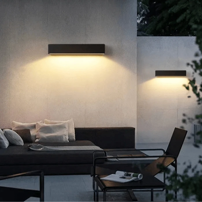 Verthara LED Outdoor Wall Lights - Waterproof Aluminum Sconces for Porch, Patio, and Garage - Modern Exterior Wall Lanterns