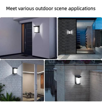 Verthara LED Solar Motion Sensor Garden Lamp – IP65 Waterproof Outdoor Wall Light for Pathways and Fences