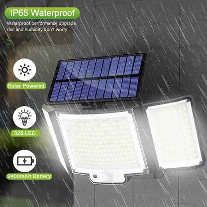 Verthara LED Solar Motion Sensor Wall Light with Remote Control – IP65 Waterproof Outdoor Garden Light for Enhanced Security and Illumination