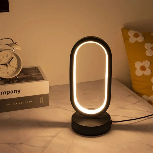 Verthara LED Table Lamp – U-Shaped Design – Warm Light – Modern Style - Ideal For Bedroom - Living Room - Desk Use Default
