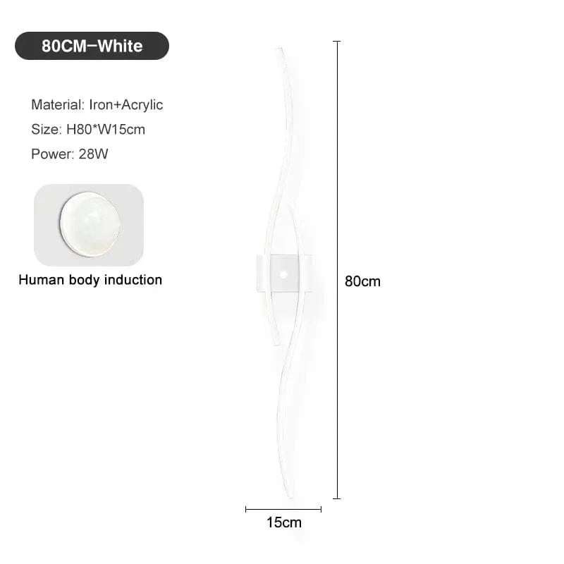 Verthara LED Wall Light PIR Motion Sensor Sensor White 80cm / Neutral light