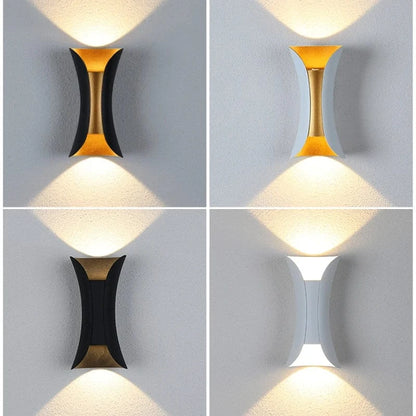 Verthara LED Wall Light With Modern Design – Waterproof - Adjustable Colour Temperature - Aluminium - Indoor/Outdoor Use