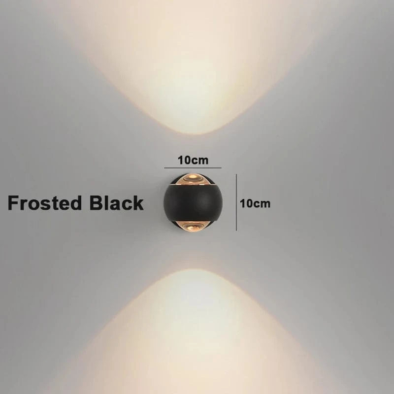 Verthara LED Wall Light With Rotatable Design – Modern - Frosted Metal - Acrylic Lens - Up/Down Lighting - Nordic Style