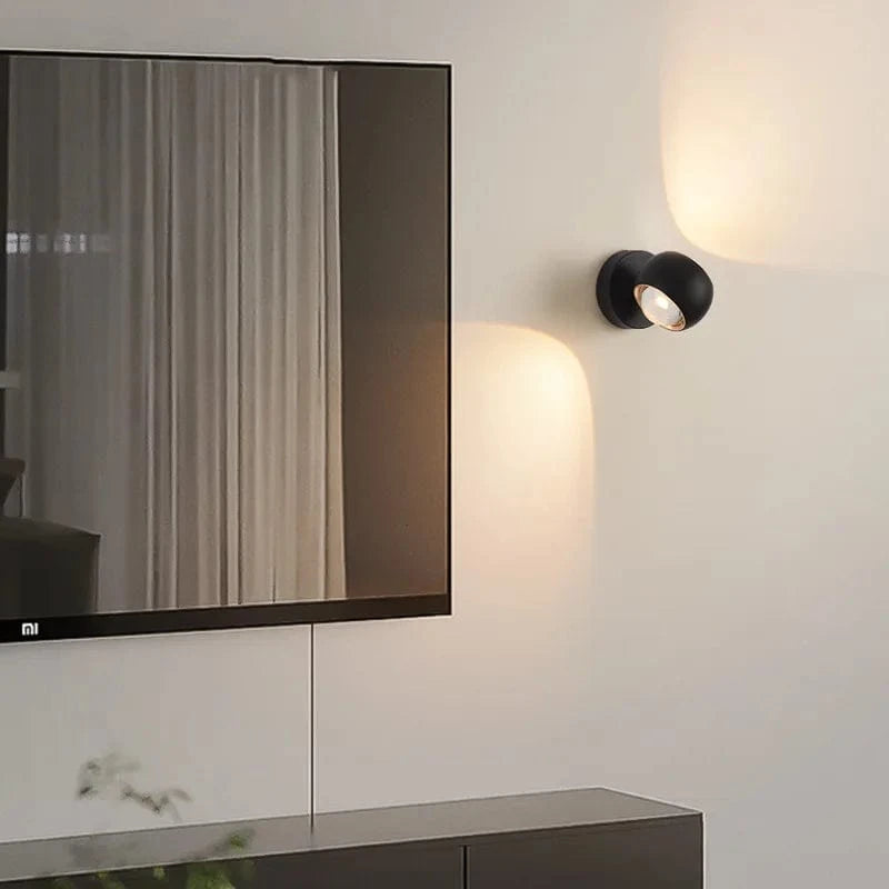 Verthara LED Wall Light With Rotatable Design – Modern - Frosted Metal - Acrylic Lens - Up/Down Lighting - Nordic Style