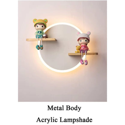 Verthara LED Wall Light With Unicorn Design – Wall-Mounted - Night Light - Ceramic - Kid's Room Decoration - Warm Glow - Colourful Accents