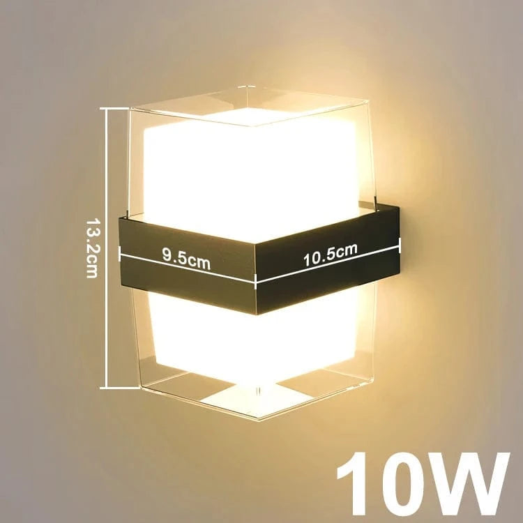 Verthara LED Wall Sconce Light Square / Warm White (2700-3500K)