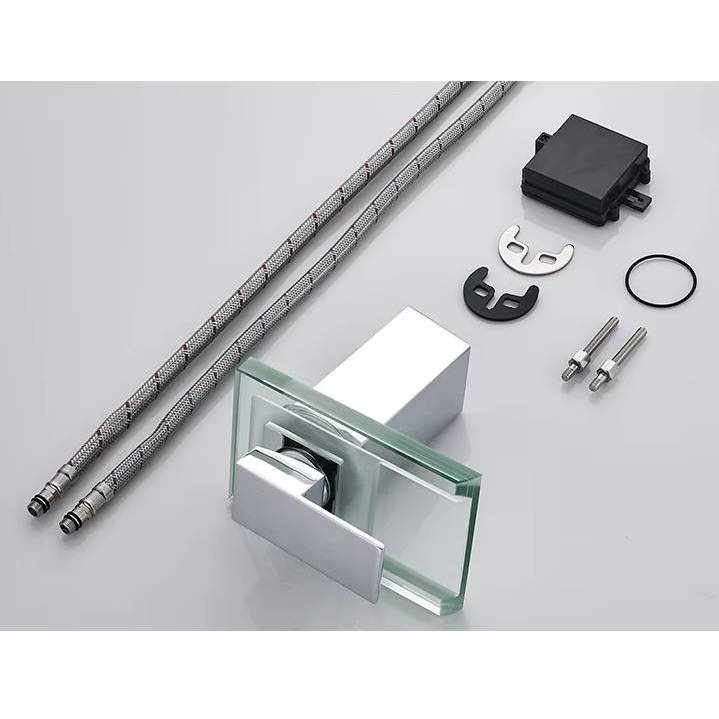 Verthara LED Waterfall Bathroom Faucet – Brass Mixer Tap with Hot and Cold Control for Modern Sink Taps