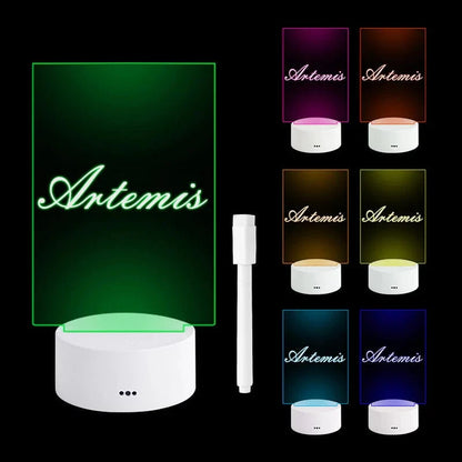 Verthara Lighted Message Board Blank Vertical - With 7 Colours
