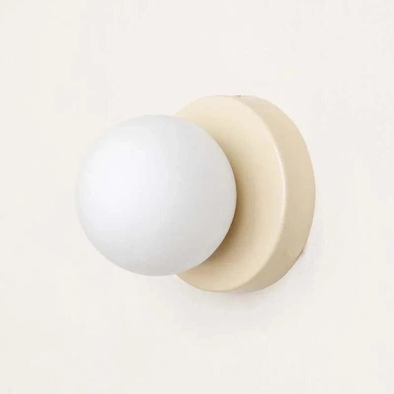 Verthara Macaron Mini Glass Sconce LED Wall Lamp WHITE / 10cm Glass lampshade
