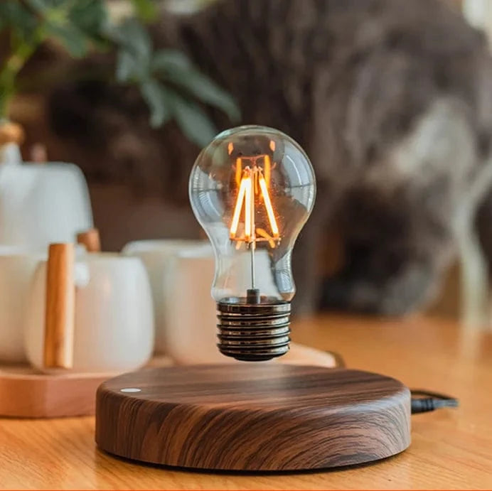 Verthara Magnetic Levitation LED Desk Lamp With Touch Control – Tri-Colour Switching - Warm White Light - Creative Home Office Decoration