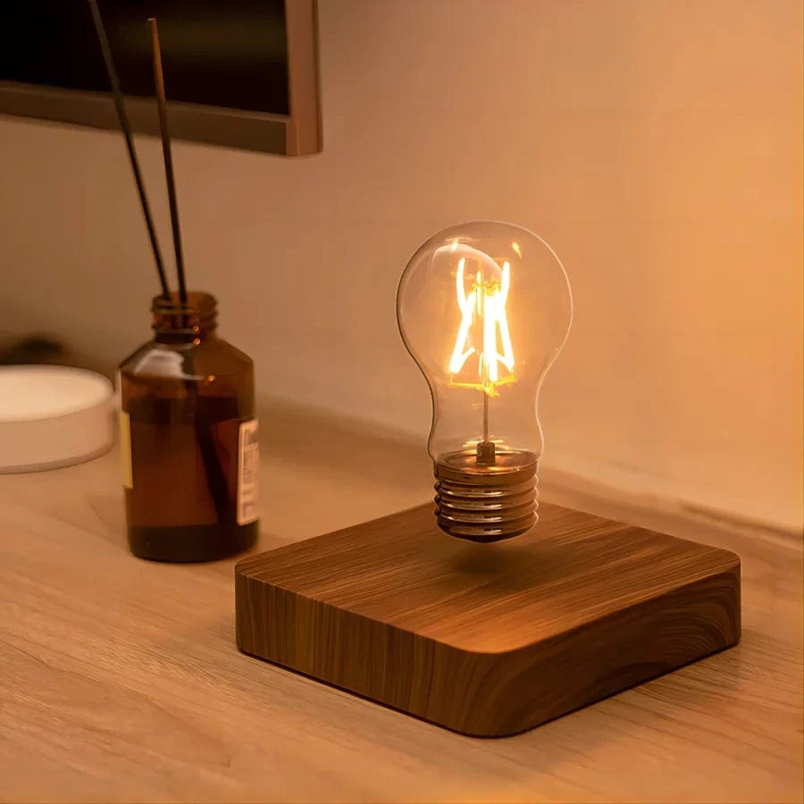 Verthara Magnetic Levitation LED Desk Lamp With Touch Control – Tri-Colour Switching - Warm White Light - Creative Home Office Decoration