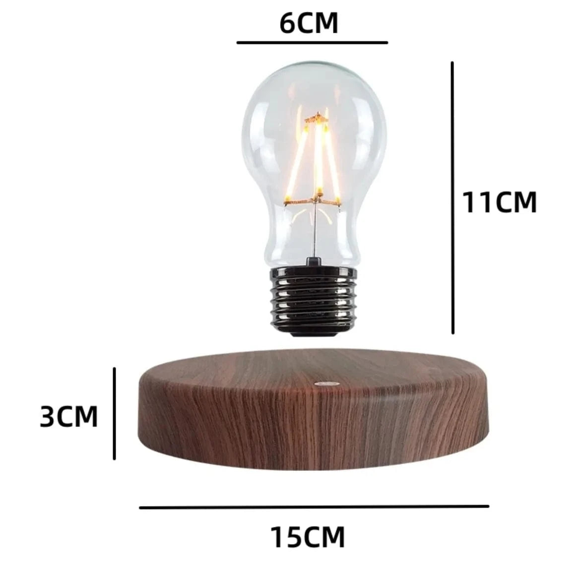 Verthara Magnetic Levitation LED Desk Lamp With Touch Control – Tri-Colour Switching - Warm White Light - Creative Home Office Decoration