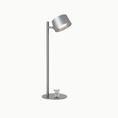 Verthara Magnetic Mount LED Desk Lamp – Rechargeable - Rotatable - Minimalist - Modern Indoor Lighting - Ideal For Work And Study Chrome