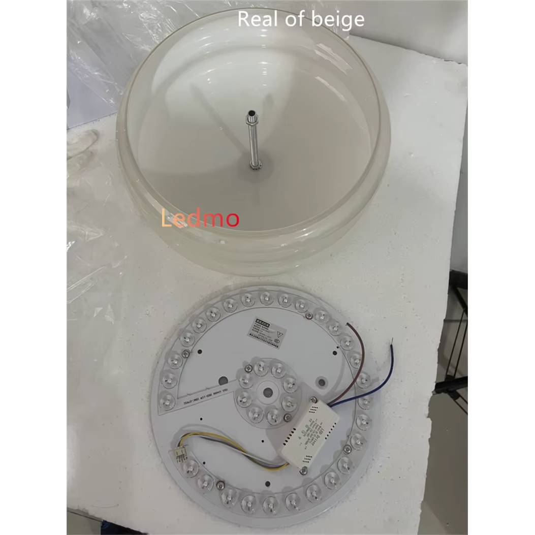 Verthara Minimalist Nordic Flush Mount Ceiling Light – Cream and White LED Ceiling Lamp for Living Room and Bedroom