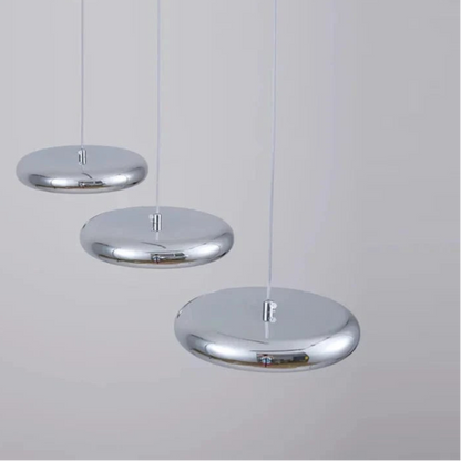 Verthara Minimalist Round Black Pendant Light – Dimmable LED Kitchen Pendant Lighting for Home and Commercial Spaces