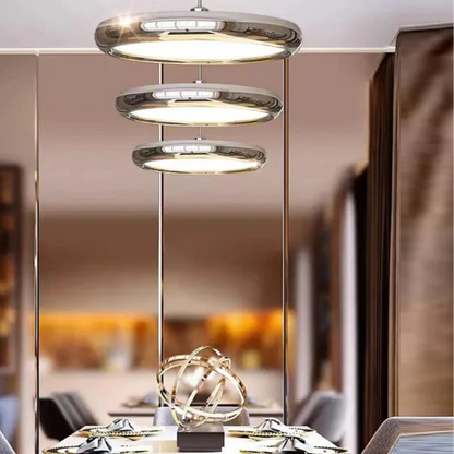 Verthara Minimalist Round Black Pendant Light – Dimmable LED Kitchen Pendant Lighting for Home and Commercial Spaces