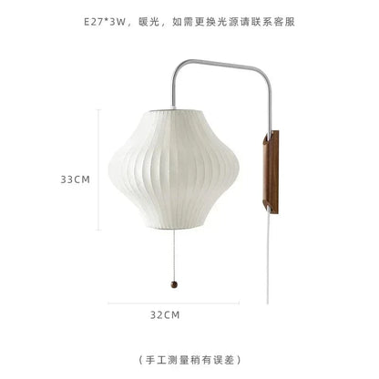 Verthara Minimalist Wall Sconce Lighting, Elegant Silk Wall Lamp with LED E27 for Living Room and Bedroom – Modern Flying Saucer Design