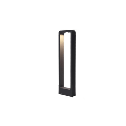 Verthara Modern 7W LED Garden Pillar Light - IP65 Waterproof Outdoor Lamp for Pathways and Courtyards Warm White / 60cm black 7w