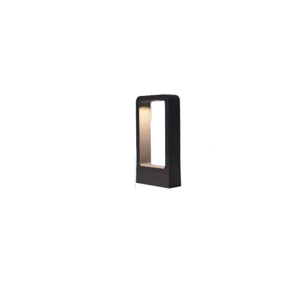 Verthara Modern 7W LED Garden Pillar Light - IP65 Waterproof Outdoor Lamp for Pathways and Courtyards Warm White / 30cm black 7w
