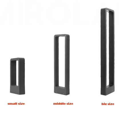 Verthara Premium Modern Aluminium & Glass Outdoor Bollard Light IP65