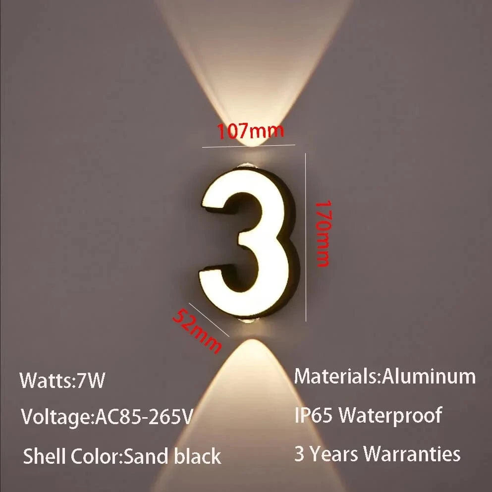 Verthara Modern 7W LED Wall Lamp with IP65 Waterproof Rating for Indoor and Outdoor Use – Energy Efficient Minimalist Design 3