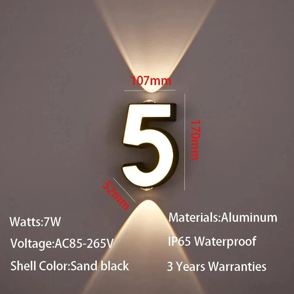 Verthara Modern 7W LED Wall Lamp with IP65 Waterproof Rating for Indoor and Outdoor Use – Energy Efficient Minimalist Design 5
