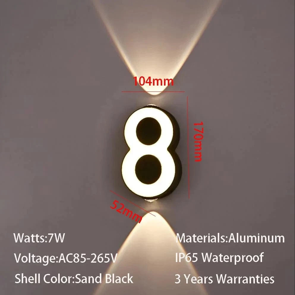 Verthara Modern 7W LED Wall Lamp with IP65 Waterproof Rating for Indoor and Outdoor Use – Energy Efficient Minimalist Design 8