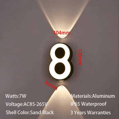 Verthara Modern 7W LED Wall Lamp with IP65 Waterproof Rating for Indoor and Outdoor Use – Energy Efficient Minimalist Design 8