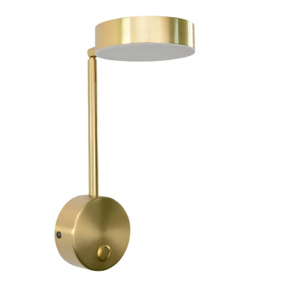 Verthara Modern 9W LED Wall Lamp with Built-in Switch – Minimalist Wall Lights and Sconce for Bedroom and Indoor Use With Switch / Copper