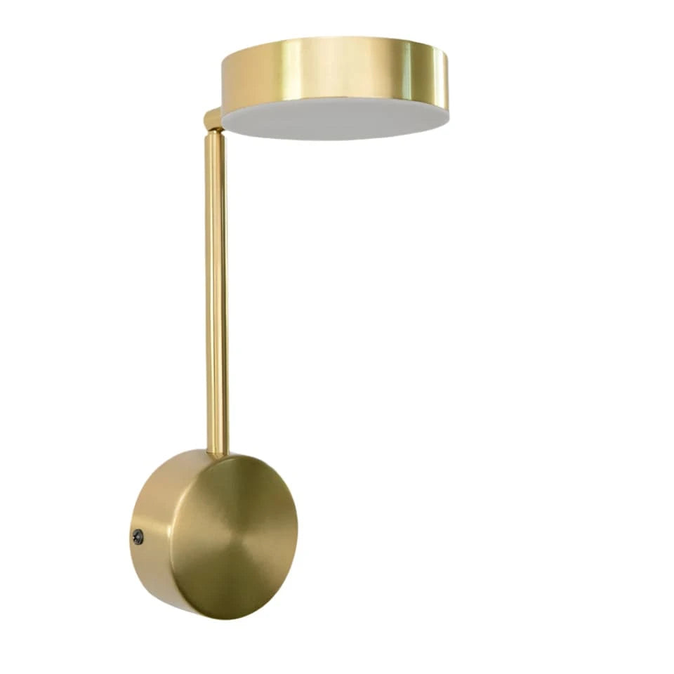 Verthara Modern 9W LED Wall Lamp with Built-in Switch – Minimalist Wall Lights and Sconce for Bedroom and Indoor Use No Switch / Copper