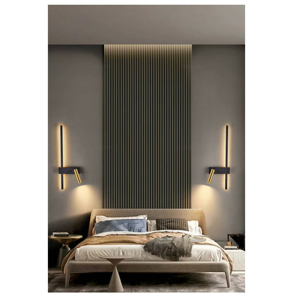 Verthara Modern Adjustable LED Wall Sconce - Stylish Energy-Efficient Wall Light for Bedroom and Living Room Warm White / A Left-Right