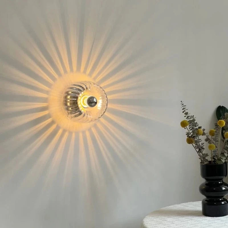 Verthara Modern Bauhaus Glass Wall Lamp