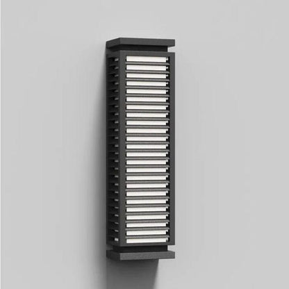 Verthara Modern Black Outdoor Wall Light Fixture – Waterproof LED Cubical Sconce for Garage and Pathway