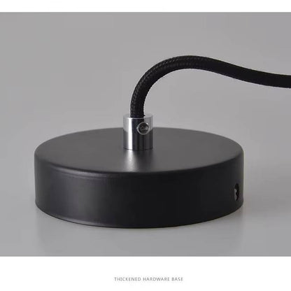 Verthara Modern Black Pendant Light – Nordic UFO Hanging Light for Kitchen and Dining Room, LED Ceiling Fixture