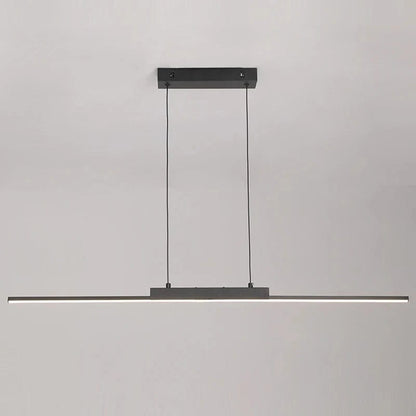 Verthara Modern Black Pendant Light With Adjustable Height – Minimalist Design - Aluminium and Silicone - Ideal for Kitchen and Dining Room