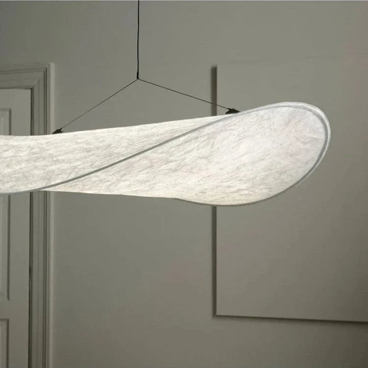 Verthara Modern Cloth Pendant Light Dia80cm / Natural light