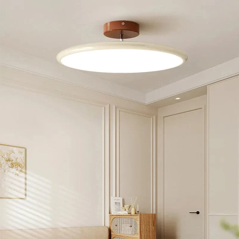 Verthara Modern Dimmable Flush Mount Ceiling Light Fixture – LED Metal Design for Living Room and Bedroom, Available in 40cm and 50cm