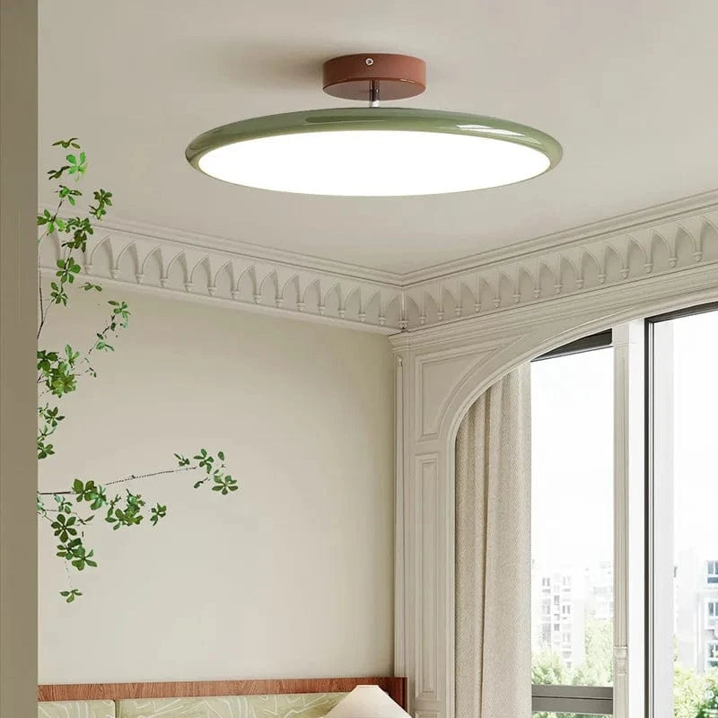 Verthara Modern Dimmable Flush Mount Ceiling Light Fixture – LED Metal Design for Living Room and Bedroom, Available in 40cm and 50cm