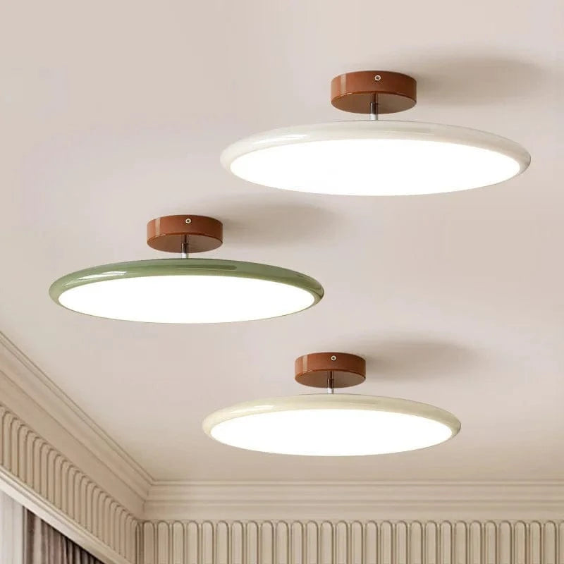 Verthara Modern Dimmable Flush Mount Ceiling Light Fixture – LED Metal Design for Living Room and Bedroom, Available in 40cm and 50cm
