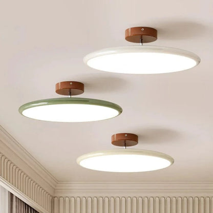 Verthara Modern Dimmable Flush Mount Ceiling Light Fixture – LED Metal Design for Living Room and Bedroom, Available in 40cm and 50cm