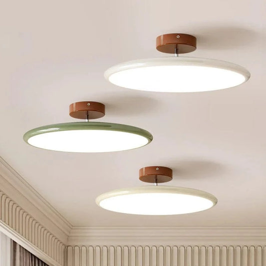 Verthara Modern Dimmable Flush Mount Ceiling Light Fixture – LED Metal Design for Living Room and Bedroom, Available in 40cm and 50cm