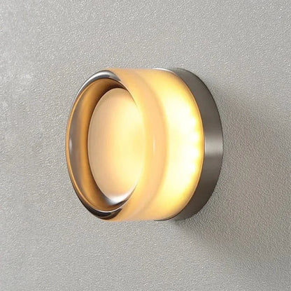 Verthara Modern Glass Shade LED Wall Lamp