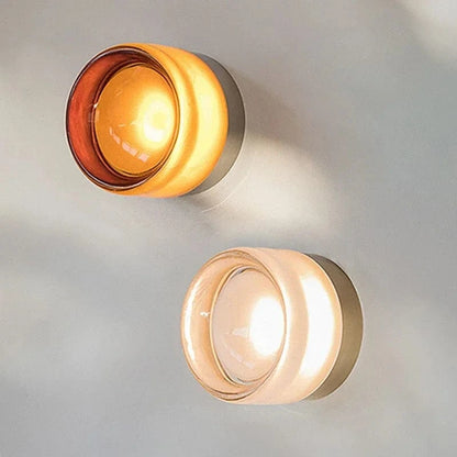 Verthara Modern Glass Shade LED Wall Lamp