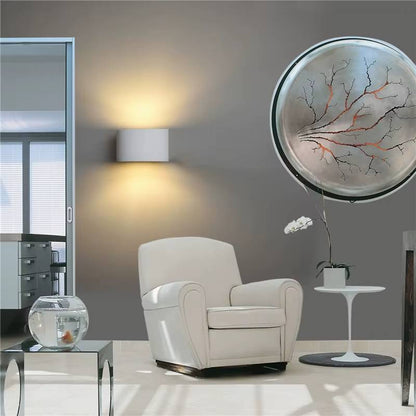 Verthara Modern Gypsum Wall Lamp with G9 LED – Stylish Indoor Wall Light for Living Room, Bedroom, and Aisle Decor