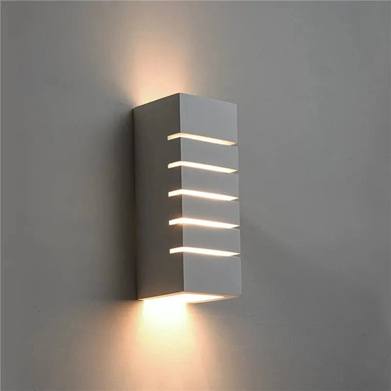 Verthara Modern Gypsum Wall Lamp with G9 LED – Stylish Indoor Wall Light for Living Room, Bedroom, and Aisle Decor Nature White(3500-5500K) / Type-F